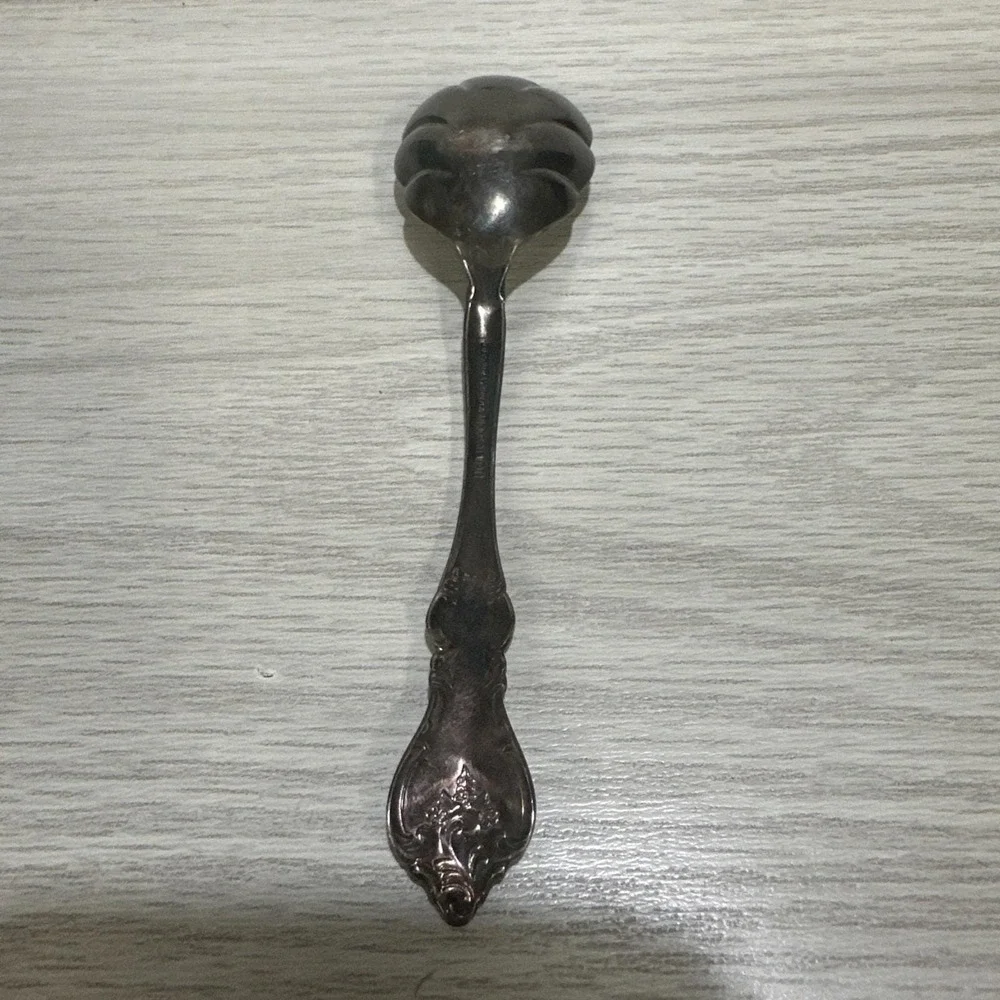 International Deep Silver Sugar Spoon 5 1/2